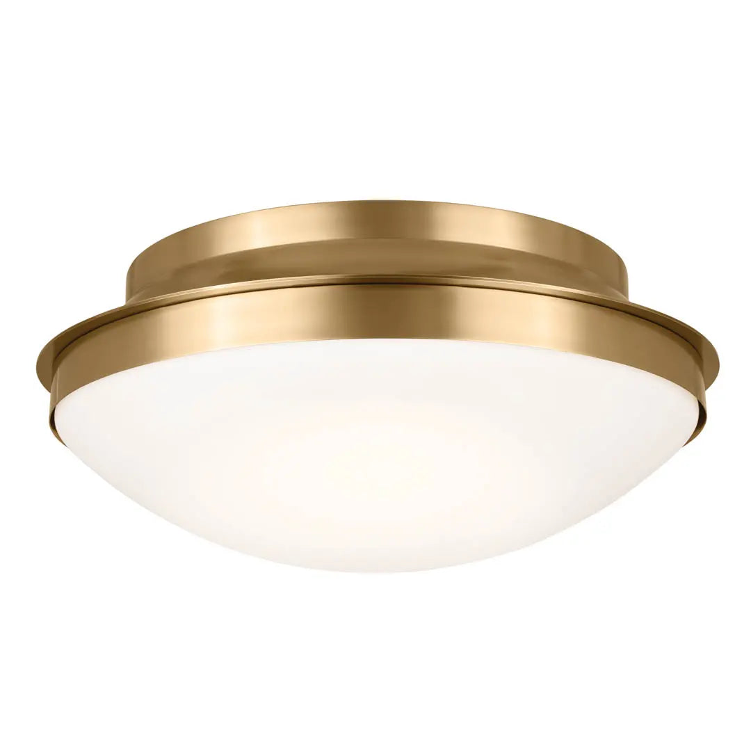 Kichler Bretta flush mount ceiling light in brass