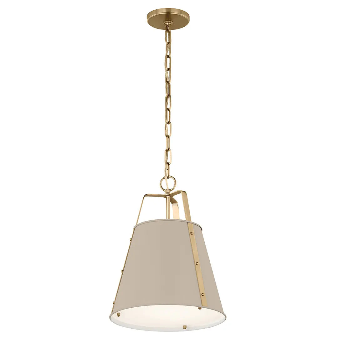 White and bronze pendant light from Kichler