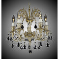 American Brass And Crystal Finisterra 5 Light Finisterra Chandelier