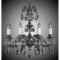American Brass And Crystal Finisterra 8 Light Finisterra Chandelier