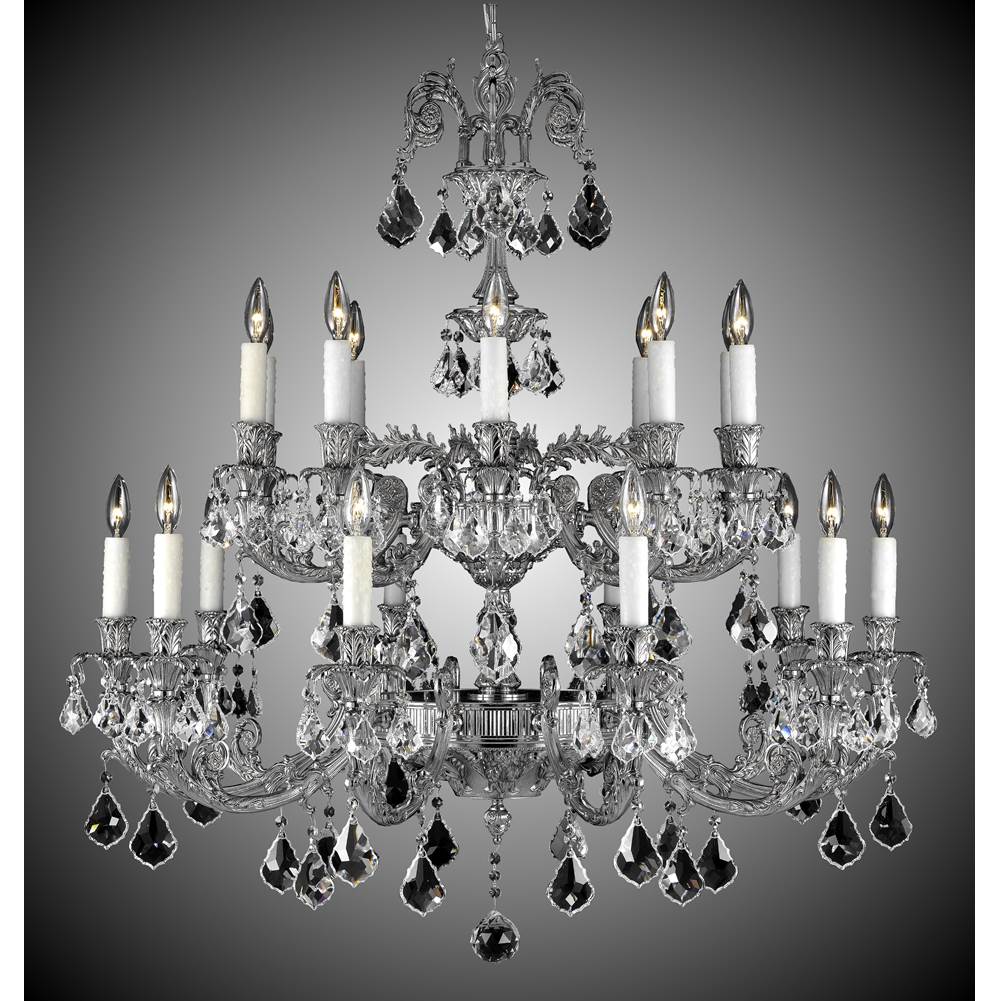 American Brass And Crystal Finisterra 10+10 Light Finisterra Chandelier