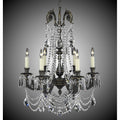 American Brass And Crystal Finisterra 6 Light Finisterra With Draping Chandelier