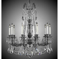 American Brass And Crystal Finisterra 10 Light Finisterra With Draping Chandelier