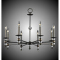 American Brass And Crystal Magro 8 Light Magro Stem Chandelier