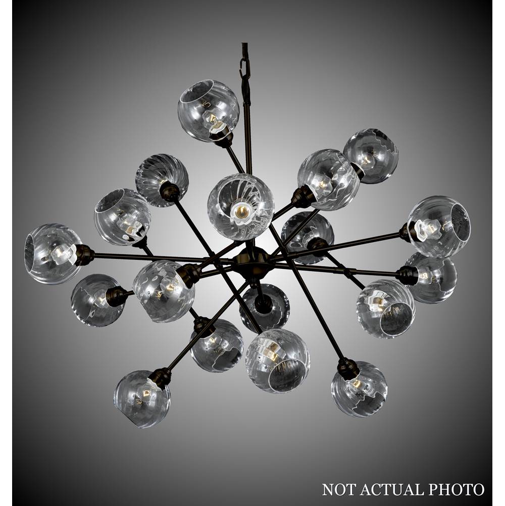 American Brass And Crystal Magro 40 Light Magro Globe Chandelier