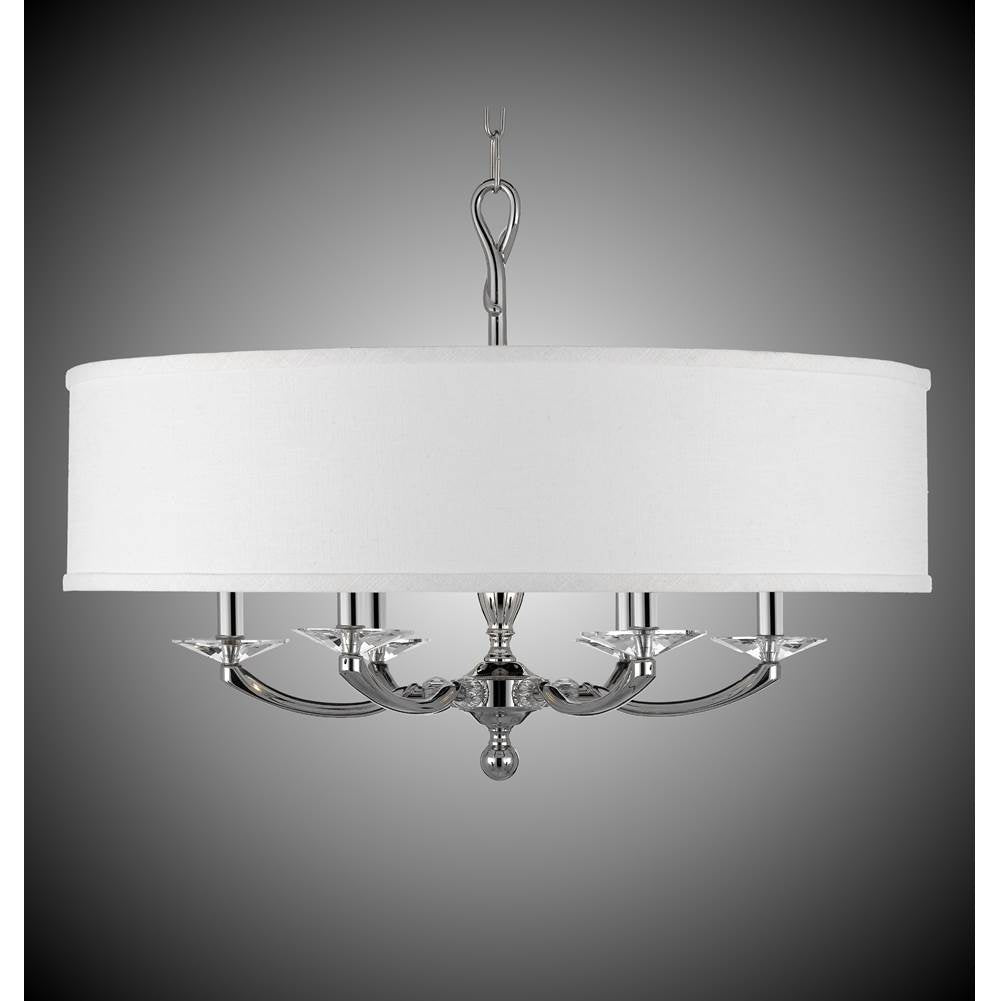 American Brass And Crystal Kensington 28 Inch Kensington Drum Shade Chandelier