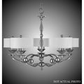 American Brass And Crystal Kensington 5 Arm Kensington Dinette Drum Shade Chandelier Larger