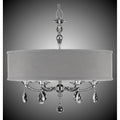 American Brass And Crystal Kensington 28 Inch Kensington Empire Drum Shade Chandelier