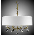 American Brass And Crystal Kensington 32 Inch Kensington Empire Drum Shade Chandelier