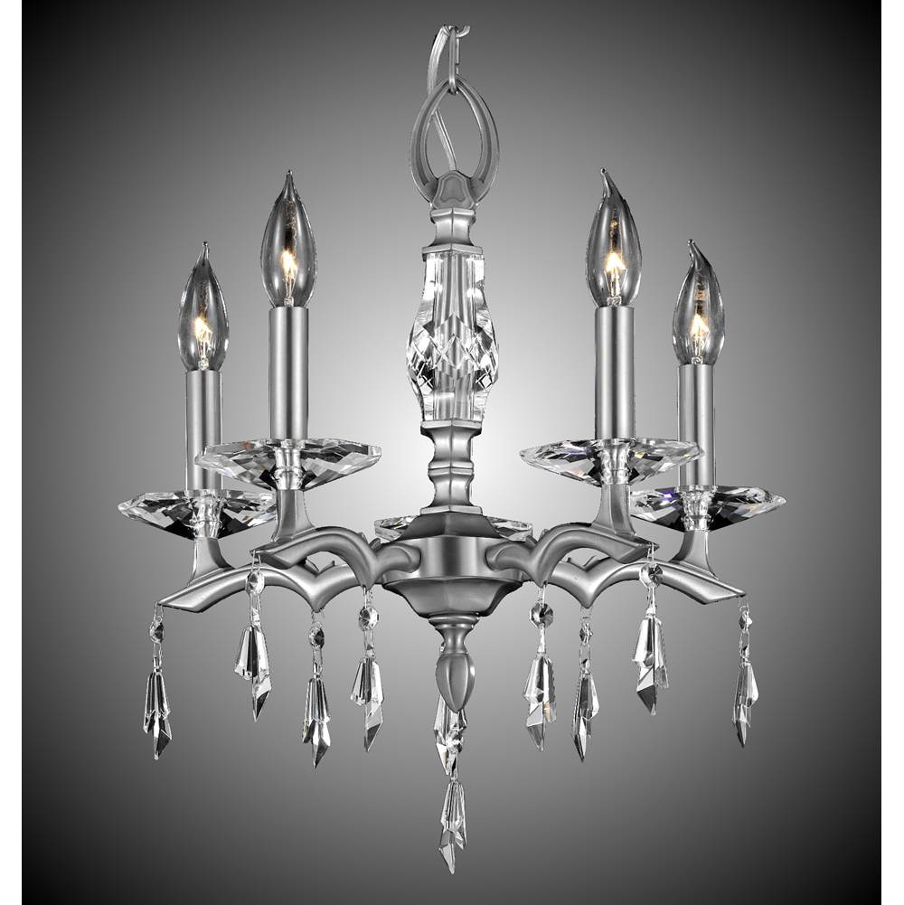 American Brass And Crystal Kaya 5 Light Kaya Chandelier