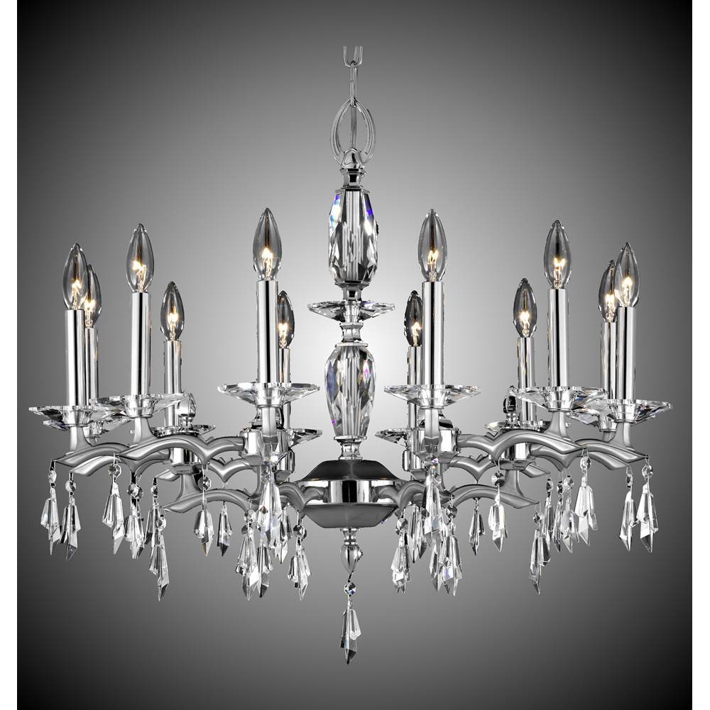 American Brass And Crystal Kaya 12 Light Kaya Chandelier