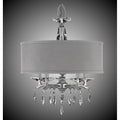 American Brass And Crystal Kaya 19 Inch Kaya Drum Shade Chandelier