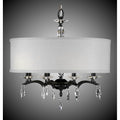 American Brass And Crystal Kaya 28 Inch Kaya Drum Shade Chandelier