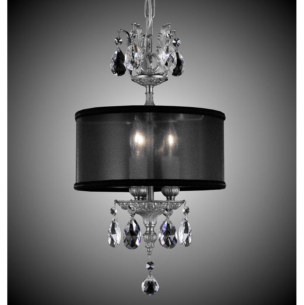 American Brass And Crystal Llydia 3 Light Llydia Pendant