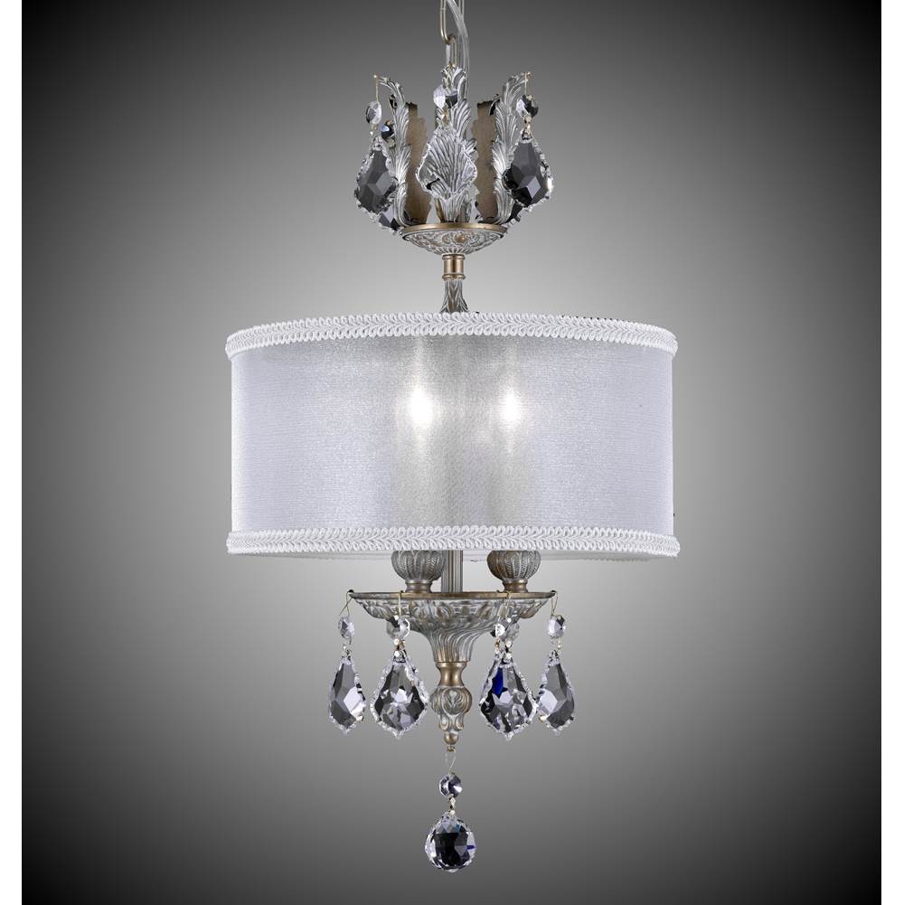American Brass And Crystal Llydia 3 Light Llydia Pendant
