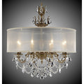 American Brass And Crystal Llydia 8 Light Llydia Chandelier
