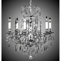 American Brass And Crystal Parisian 6 Light Parisian Chandelier