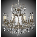 American Brass And Crystal Parisian 8 Light Parisian Chandelier