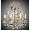 American Brass And Crystal Parisian 10 Light Parisian Chandelier