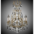 American Brass And Crystal Parisian 6 Light Parisian Chandelier