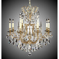 American Brass And Crystal Parisian 8+4 Light Parisian Chandelier