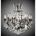 American Brass And Crystal Parisian 12+6 Light Parisian Chandelier