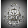 American Brass And Crystal Parisian 6+3 Light Parisian Chandelier