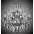 American Brass And Crystal Parisian 8+4 Light Parisian Chandelier