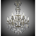 American Brass And Crystal Parisian 6+12 Light New Parisian Chandelier