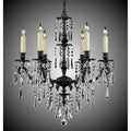 American Brass And Crystal Parisian 6 Light Parisian Spire Chandelier