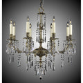 American Brass And Crystal Parisian 8 Light Parisian Spire Chandelier