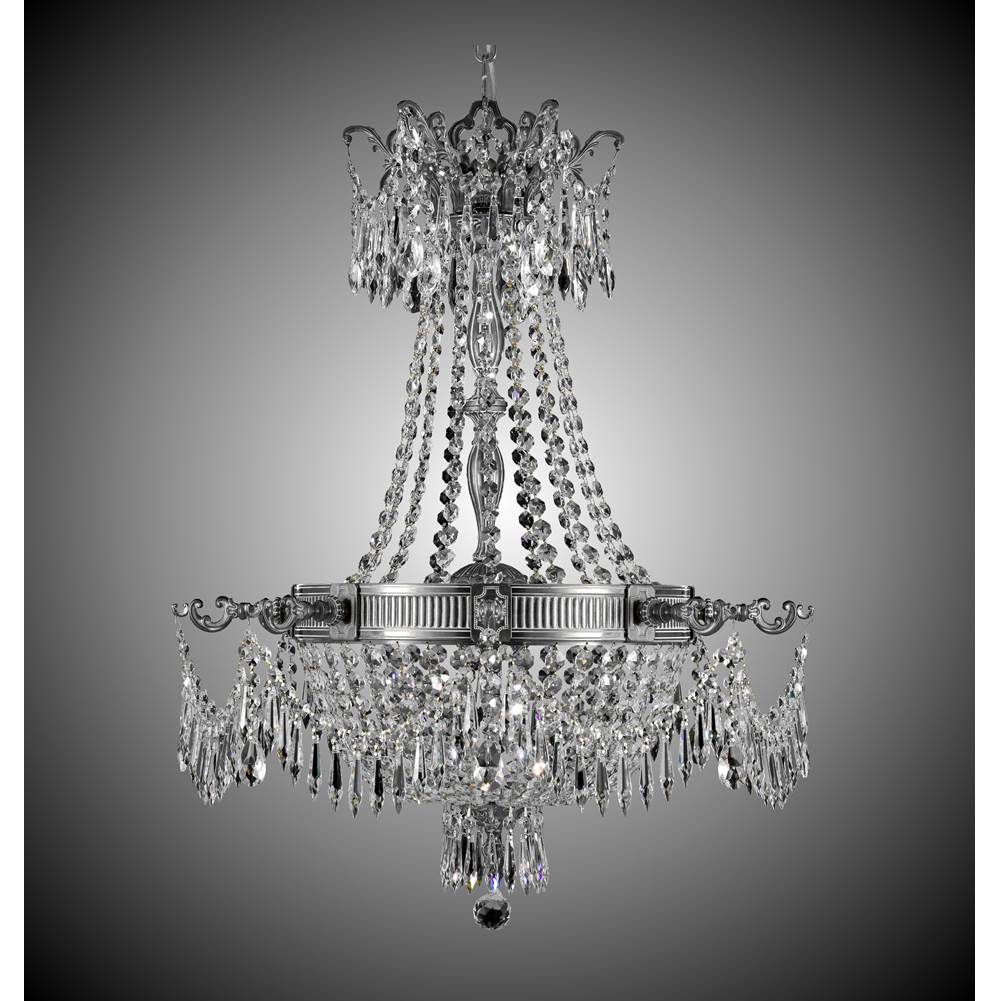 American Brass And Crystal Valencia 6 Light Valencia Chandelier