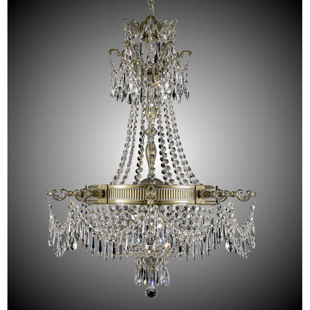 American Brass And Crystal Valencia 8 Light Valencia Chandelier
