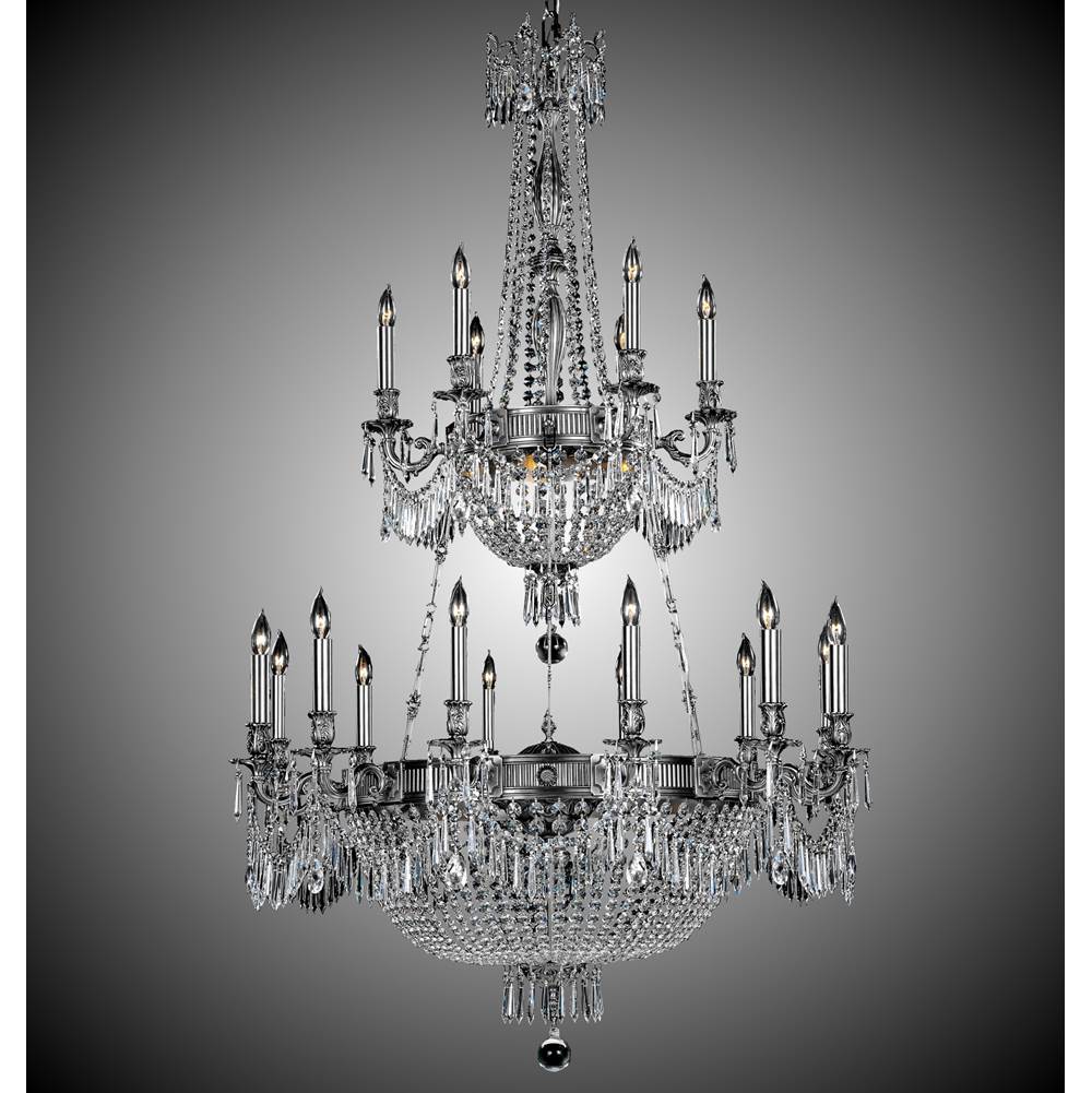 American Brass And Crystal Valencia 18+ 15 Light Valencia Chandelier