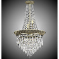 American Brass And Crystal Corinthian 15''w - 6 Light Corinthian Spire Chandelier