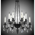 American Brass And Crystal Blairsden 12 Light Blairsden Chandelier Pendant Large