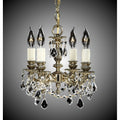 American Brass And Crystal Biella 4 Light Biella Chandelier