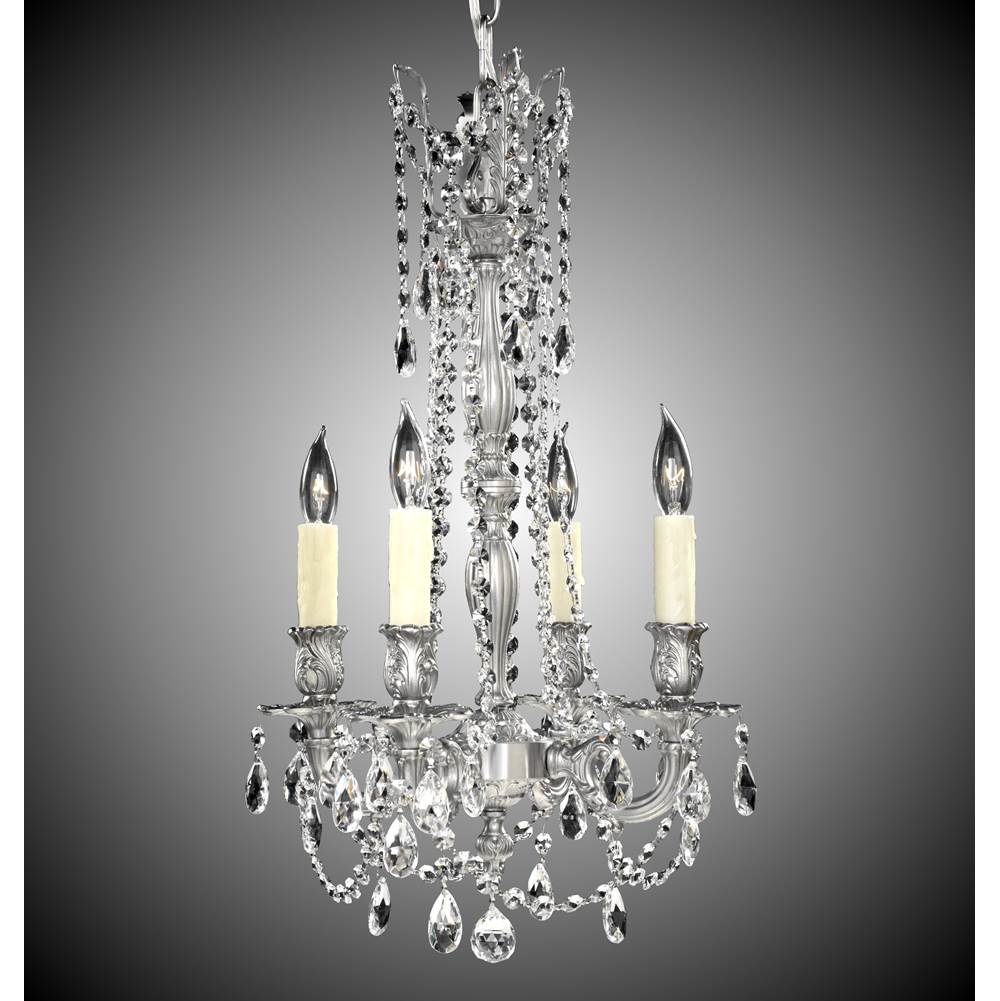 American Brass And Crystal Biella 4 Light Biella Chandelier
