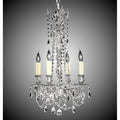 American Brass And Crystal Biella 4 Light Biella Chandelier