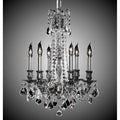 American Brass And Crystal Biella 6 Light Biella Chandelier