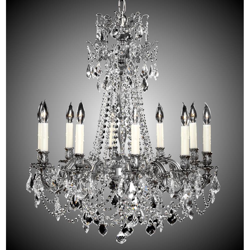 American Brass And Crystal Biella 10 Light Biella Chandelier