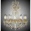 American Brass And Crystal Biella 12 Light Biella Chandelier