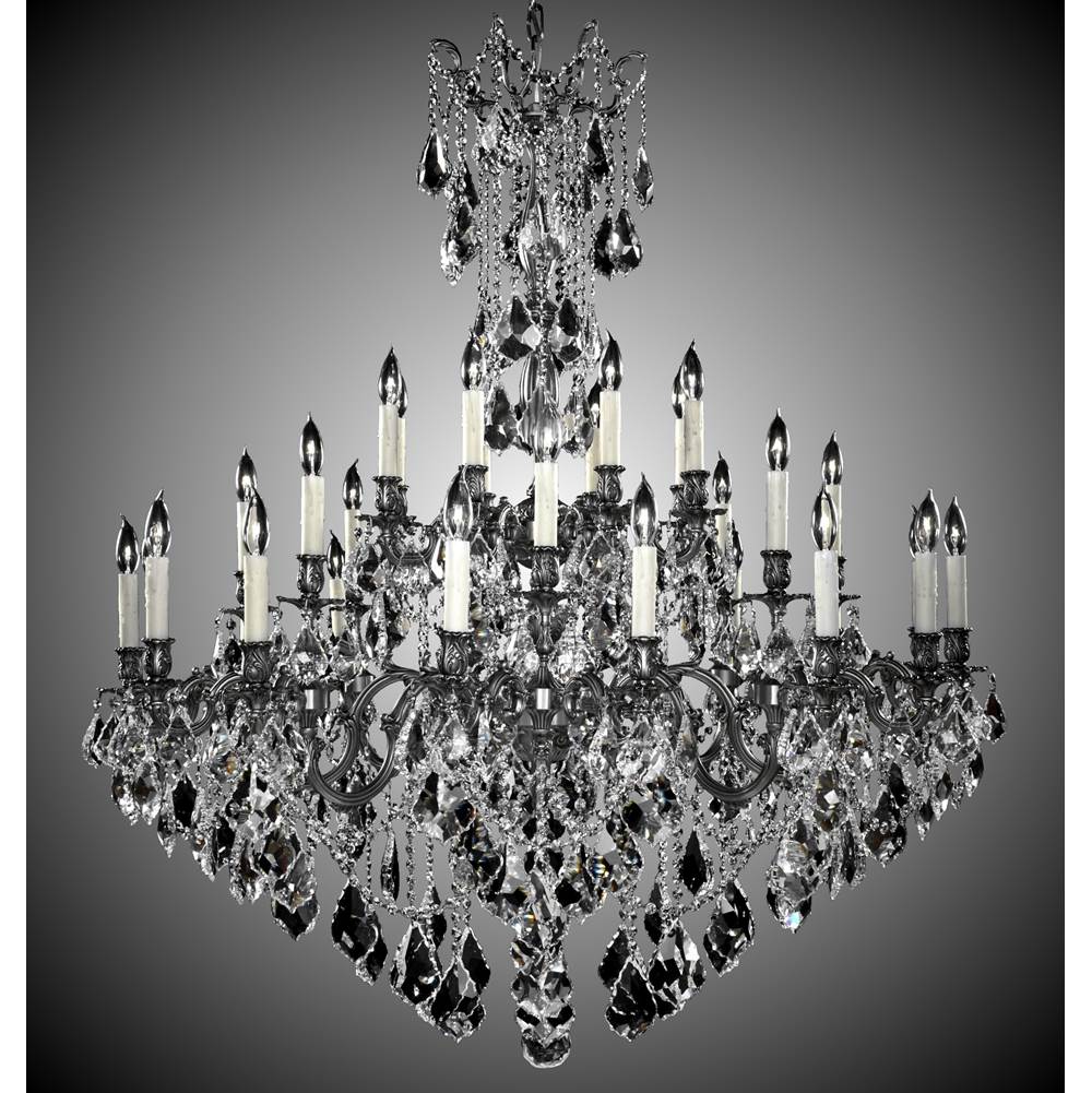 American Brass And Crystal Elise 32 Light Elise Chandelier