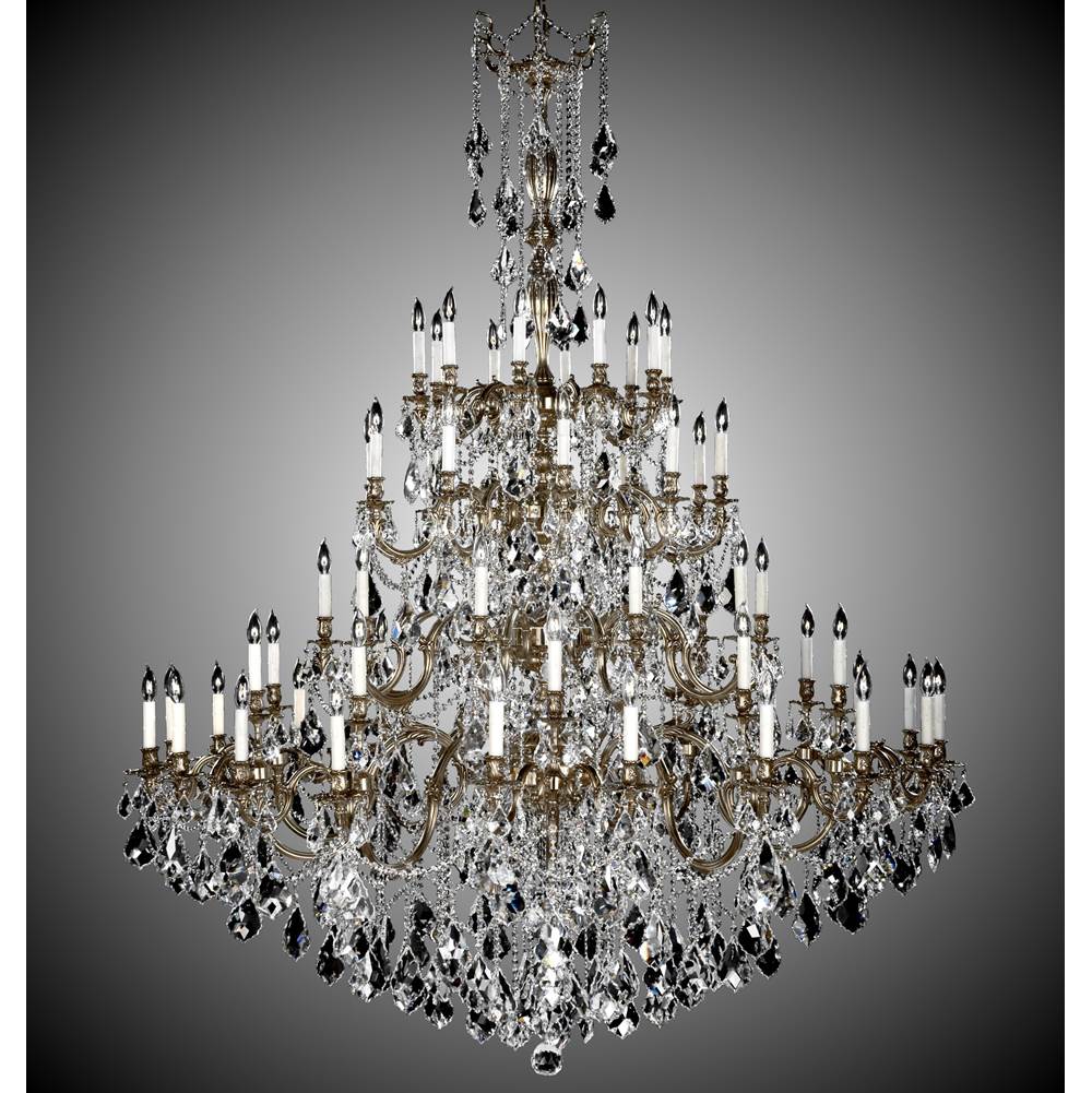 American Brass And Crystal Elise 60 Light Elise Chandelier