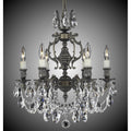 American Brass And Crystal Rosetta 6 Light Rosetta Chandelier