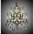 American Brass And Crystal Rosetta 5+5 Light Rosetta Chandelier