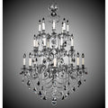 American Brass And Crystal Rosetta 24 Light Rosetta Chandelier