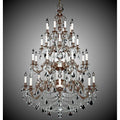 American Brass And Crystal Rosetta 32 Light Rosetta Chandelier