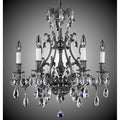 American Brass And Crystal Chateau 6 Light Chateau Chandelier