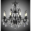 American Brass And Crystal Chateau 8 Light Chateau Chandelier